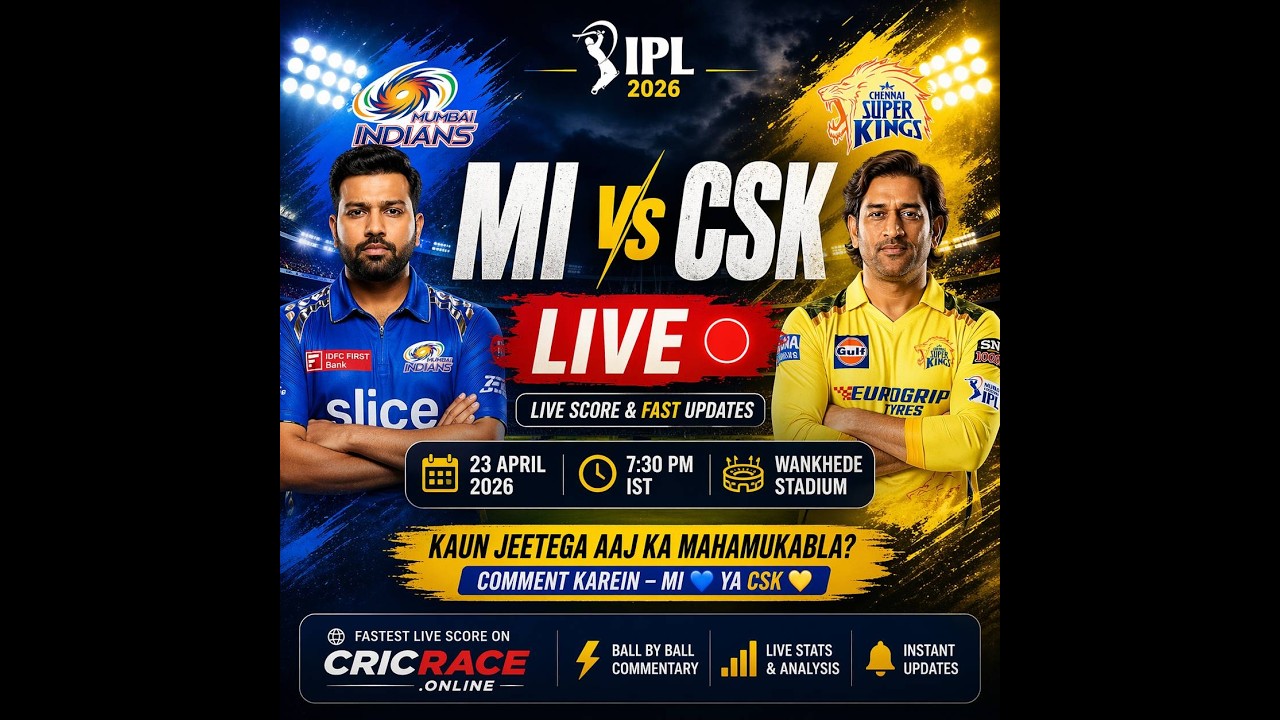 MI vs CSK Toss Update Today